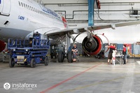 InstaForex airplane